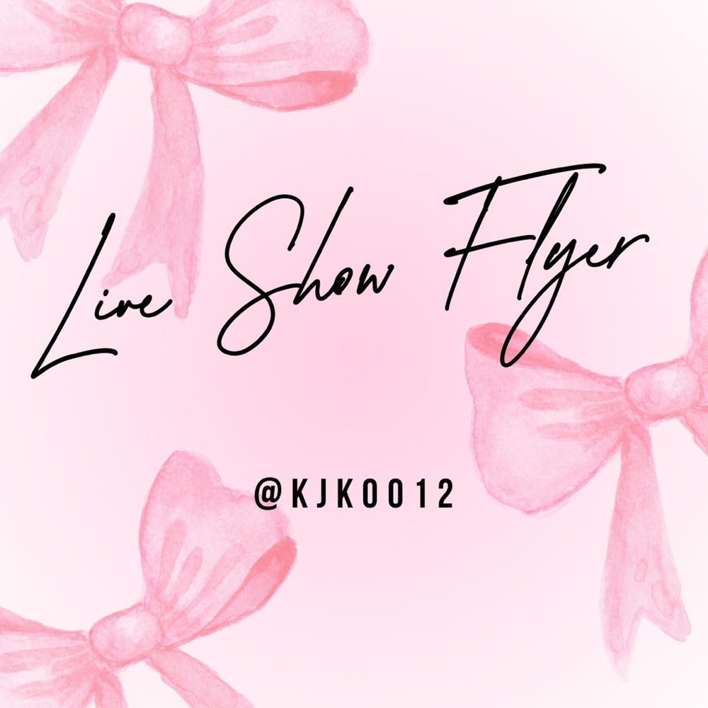 LIVE POP UP SHOWS! 🫶🏻🫶🏻